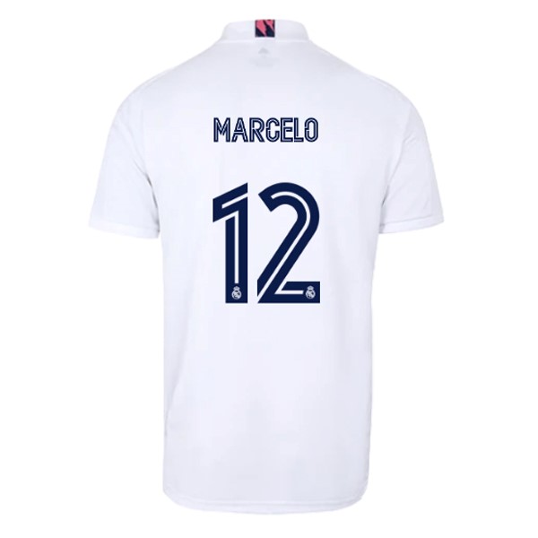 Maglia Real Madrid Prima NO.12 Marcelo 20/21 Bianco